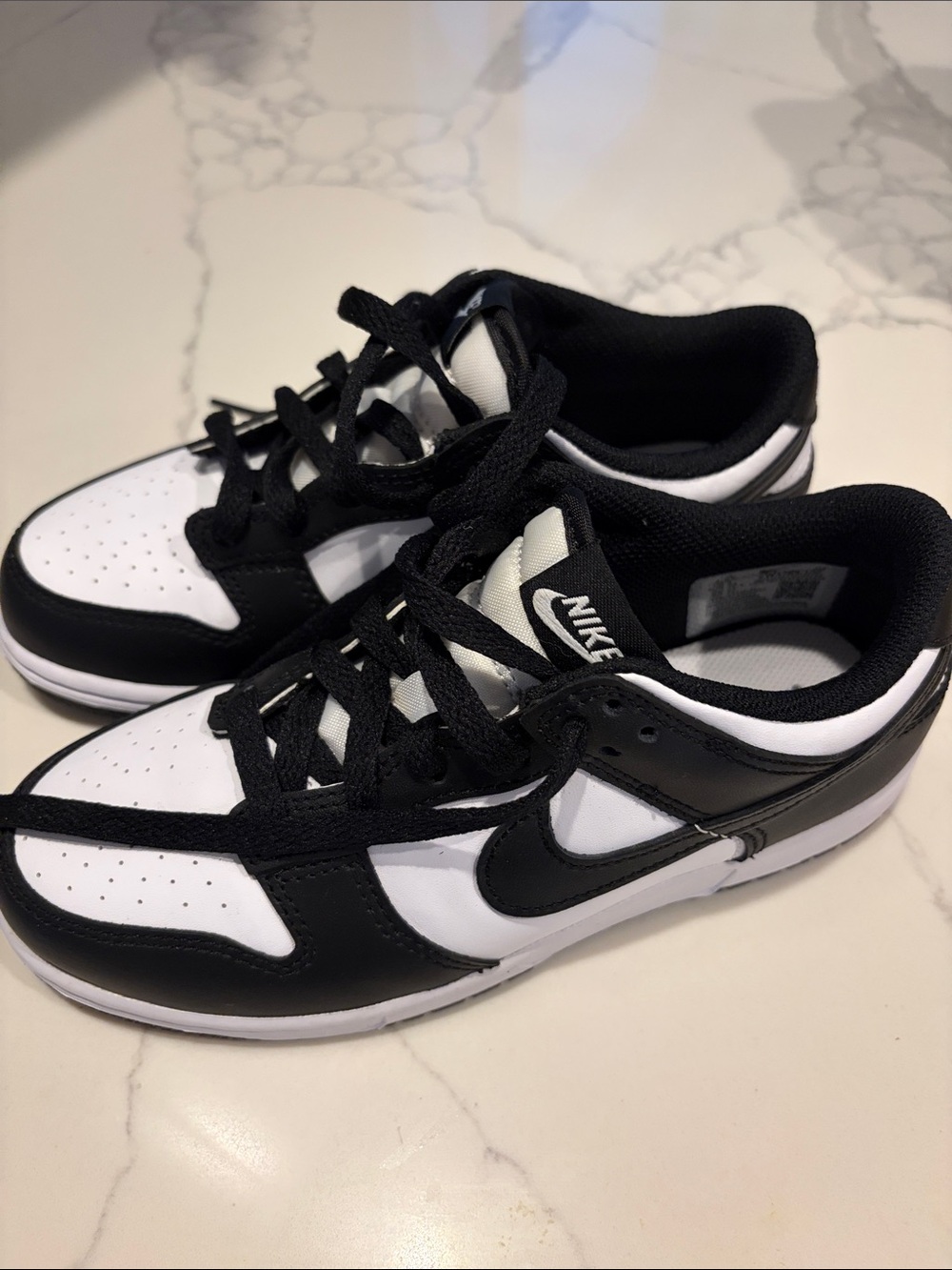 Nike Kids Black and White Low Top Sneakers